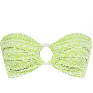 Montce lime icing Tori Ties Bandeau bikini top- size medium, never worn